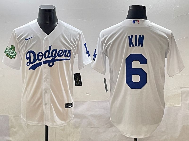 Men 2025 Los Angeles Dodgers #6 H.S.Kim White Game Nike MLB Jersey style 17